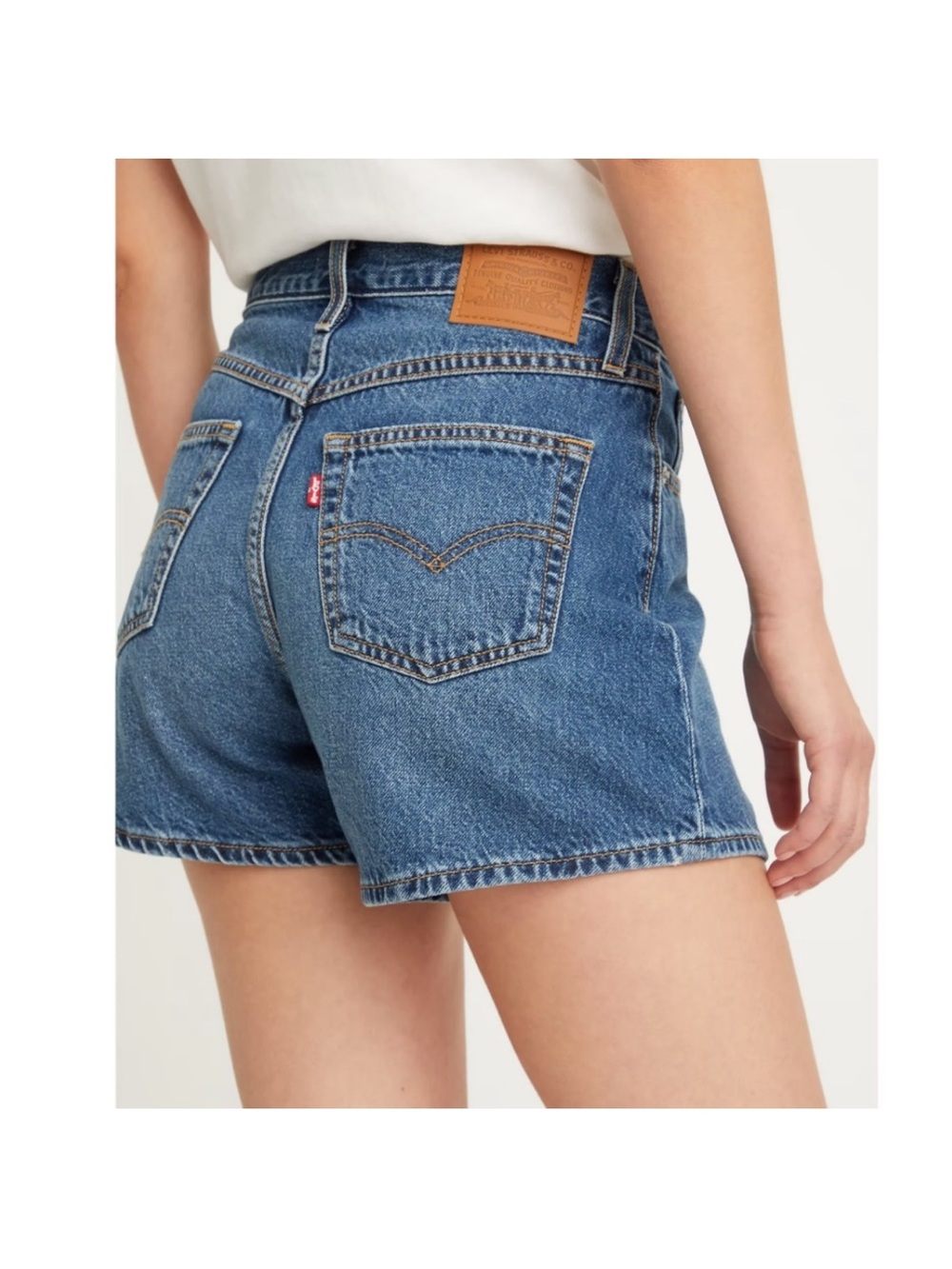 Levi's High Waisted Mom Denim Shorts